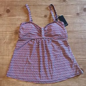 Gabrielle-Aug Swimwear Tankini Top With Side Wire